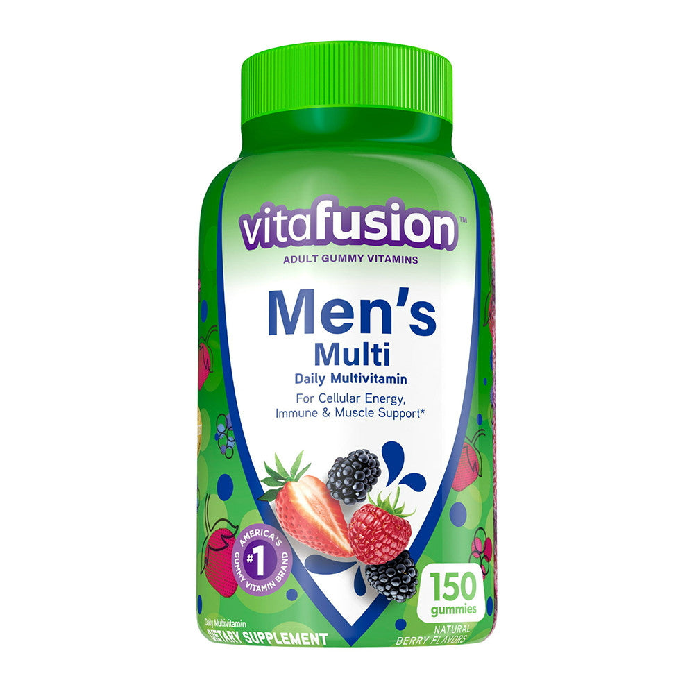 Vitafusion Mens Multivitamin Dietary Supplement Gummies Berry, 150 Ct